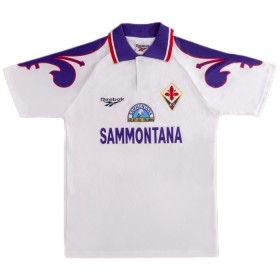 Jalkapallo Peliasut AC Fiorentina 1995-96 Retro Vieras Pelipaita Lyhythihainen